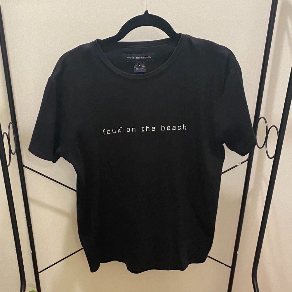 FCUK Black T-Shirt Large